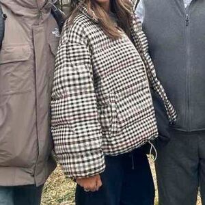 High neck puff jacket